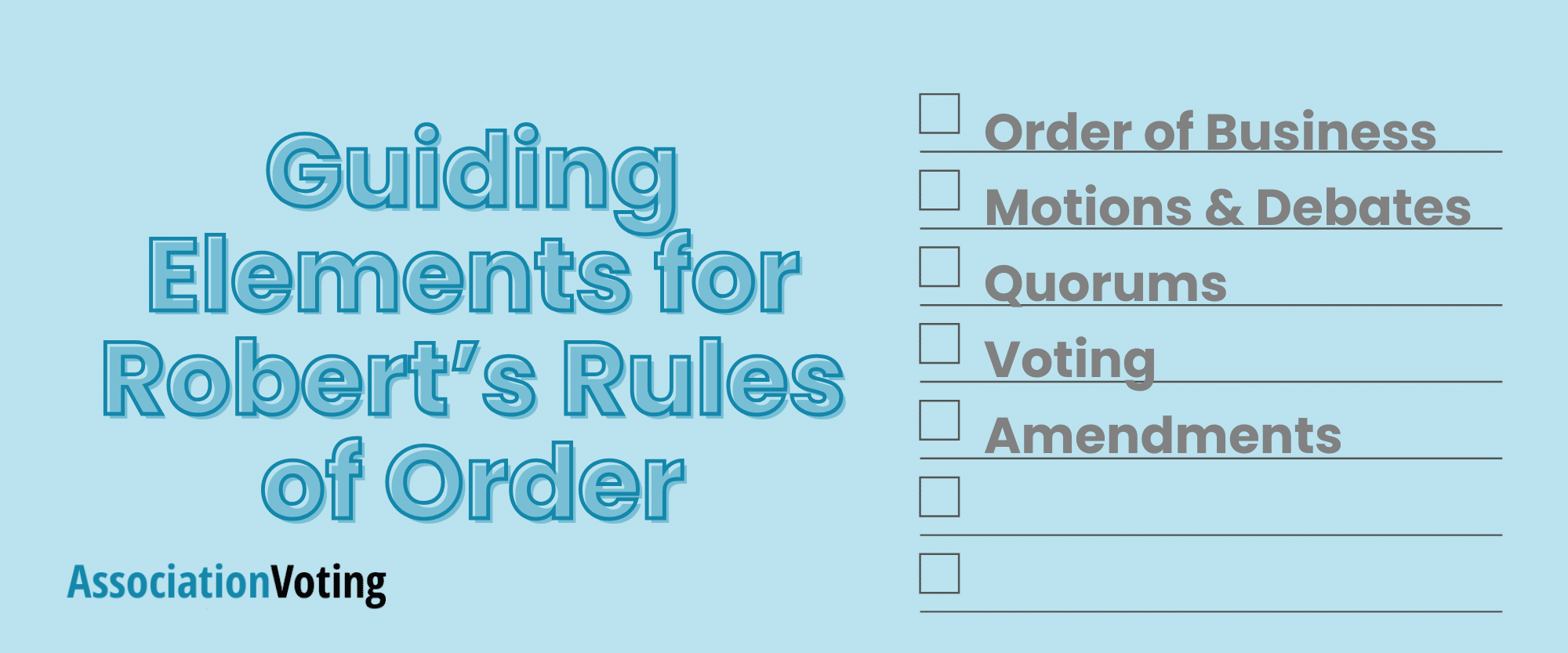 robert's rules of order blog guiding elements design